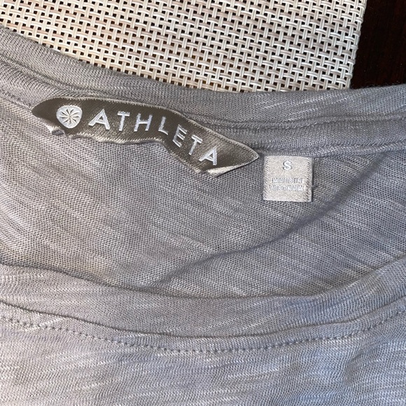 womans size small grey athleta brand top - Picture 2 of 2